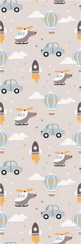 Tapis vinyle chambre illustration design mignon enfant - TenStickers