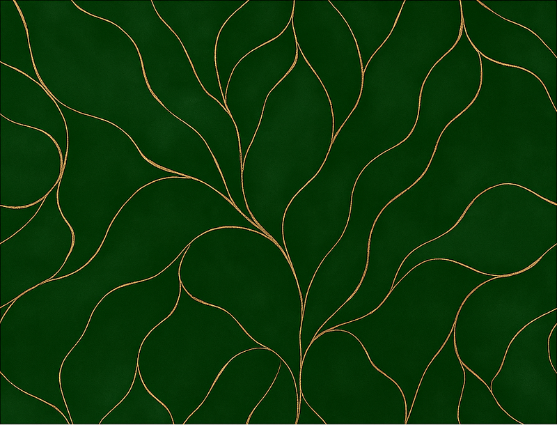 Tapis vinyle chambre texture marbre vert et or - TenStickers
