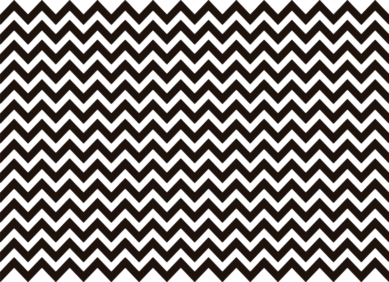Tapis vinyle géométrique zigzag rayé - TenStickers