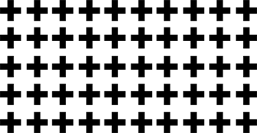 Tapis vinyle géométrique croisements noir et blanc - TenStickers