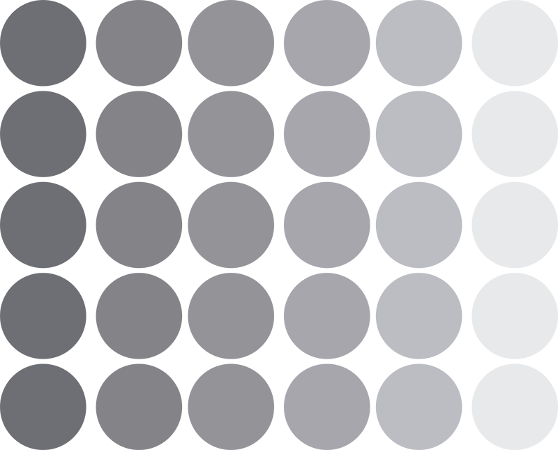 Tapis vinyle géométrique cercles gris - TenStickers