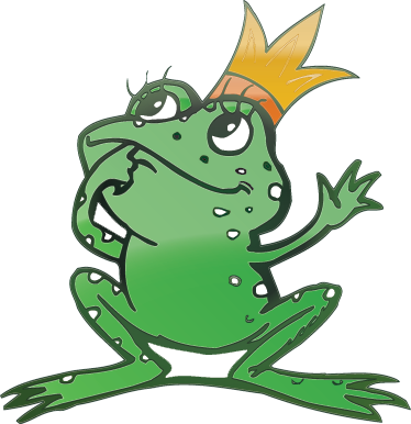 Tapis vinyle pour enfants grenouille roi - TenStickers