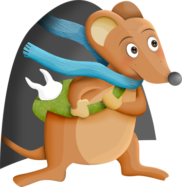 Tapis vinyle pour enfants souris des dents - TenStickers