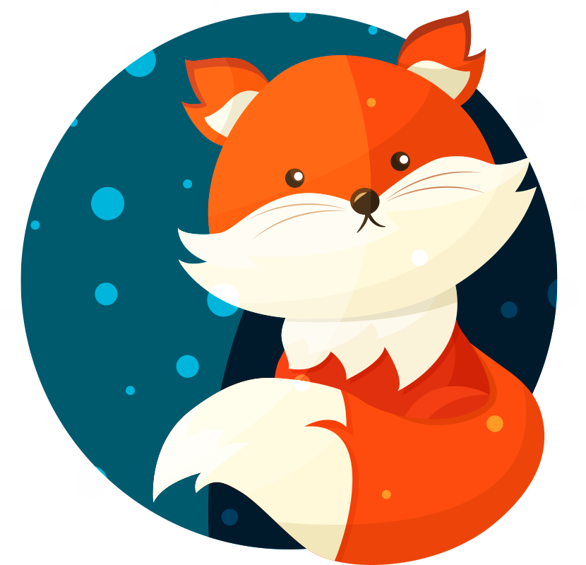 Tapis vinyle pour enfants dessin de renard mignon - TenStickers
