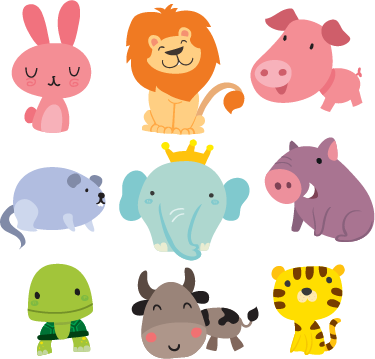 Tapis vinyle pour enfants stickers animaux infantiles - TenStickers