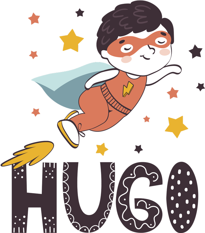 Tapis vinyle pour enfants super-héros personnalisable - TenStickers