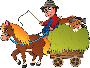 Tapis vinyle pour enfants cheval à bascule avec chariot - TenStickers