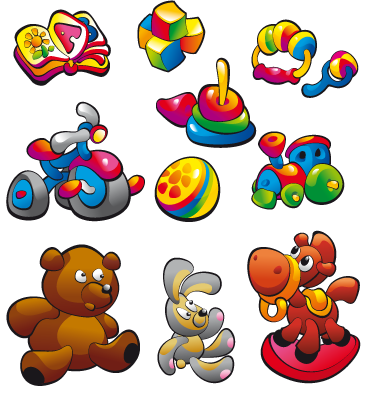 Tapis vinyle pour enfants stickers collection de jouets - TenStickers
