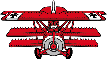 Tapis vinyle pour enfants pilote de chasse comic - TenStickers