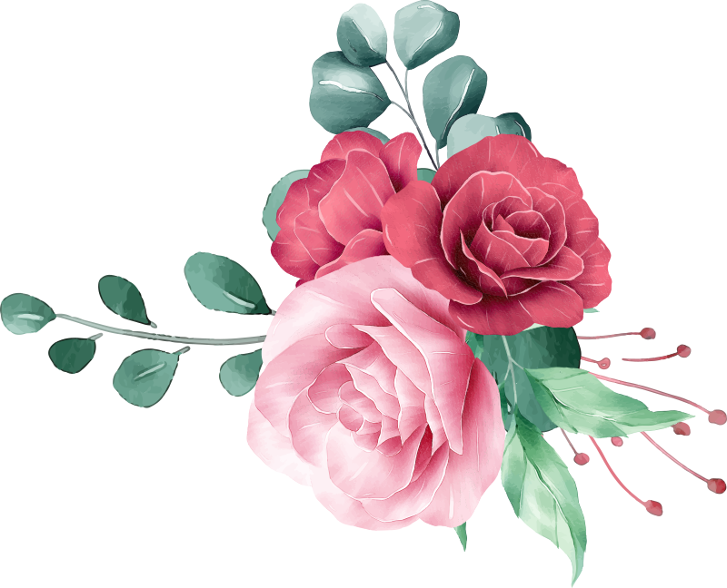 Tapis vinyle chambre bouquet de pivoines - TenStickers
