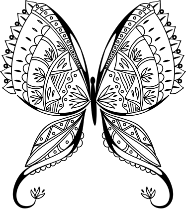 Tapis vinyle chambre papillon gracieux - TenStickers
