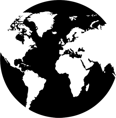 Tapis vinyle carte du monde cercle décoratif - TenStickers