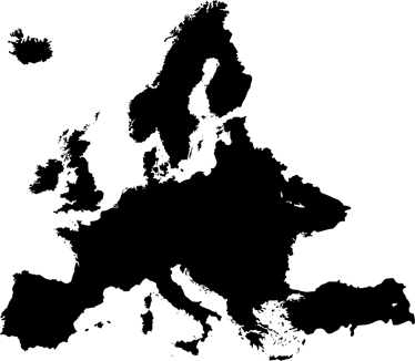 Tapis vinyle carte du monde tableau noir europe - TenStickers
