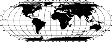 Tapis vinyle carte du monde monocolore - TenStickers