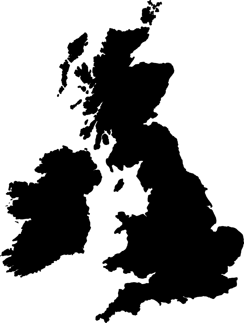 Tapis vinyle carte du monde monochrome angleterre - TenStickers