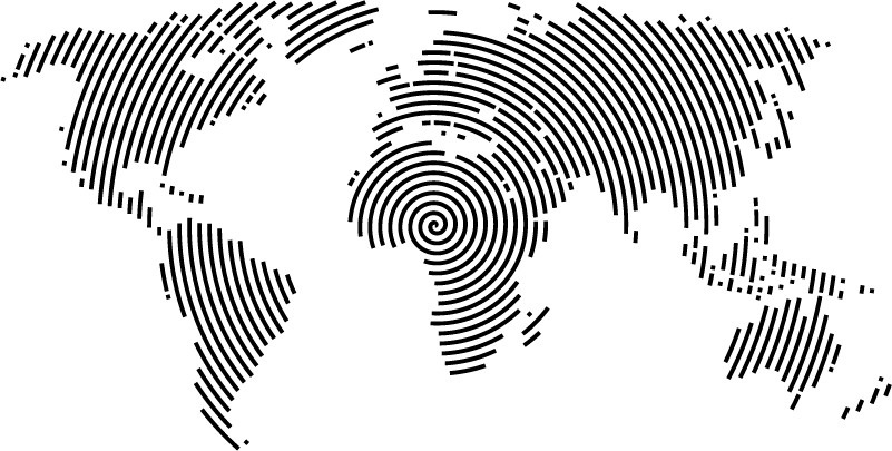 Tapis vinyle carte du monde moderne - TenStickers