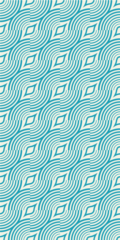Tapis vinyle salle de bain motif mer lignes bleues - TenStickers