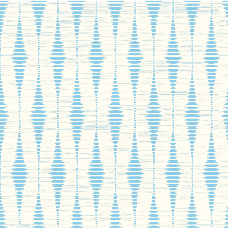 Tapis vinyle géométrique bleu clair ikat - TenStickers