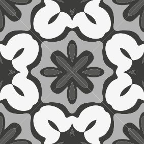 Tapis vinyle salle de bain style gracia gris hydraulique - TenStickers