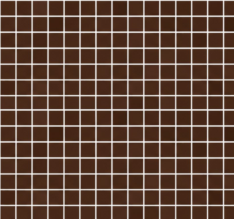Tapis vinyle salle de bain mosaïque chocolat mini - TenStickers