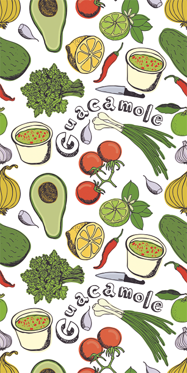 Tapis vinyle cuisine décoratif fruits mexicains - TenStickers