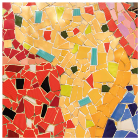Tapis vinyle cuisine mosaïque céramique colorée - TenStickers