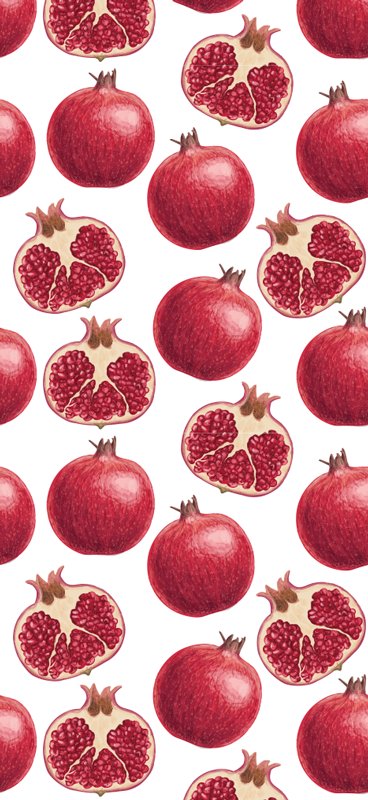 Tapis vinyle cuisine motif grenades colorées - TenStickers