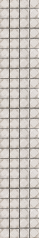 Tapis vinyle cuisine carreaux abstraits minimalistes blancs - TenStickers