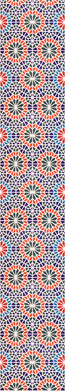 Tapis vinyle cuisine carreaux colorés tendance - TenStickers