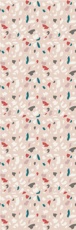 Tapis vinyle chambre effet terrazzo - TenStickers