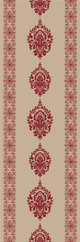 Tapis vinyle chambre motif provincial français - TenStickers