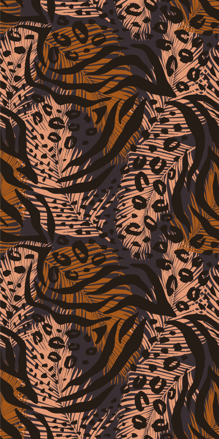Tapis vinyle chambre design abstrait coloré africain - TenStickers