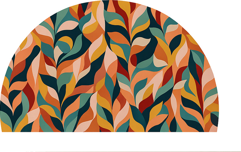 Tapis vinyle chambre ambiance jungle abstraite - TenStickers