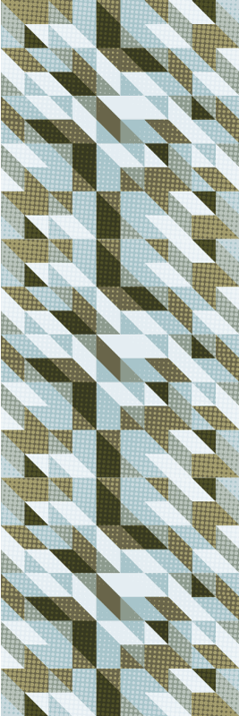 Tapis vinyle bureau triangles modernes - TenStickers