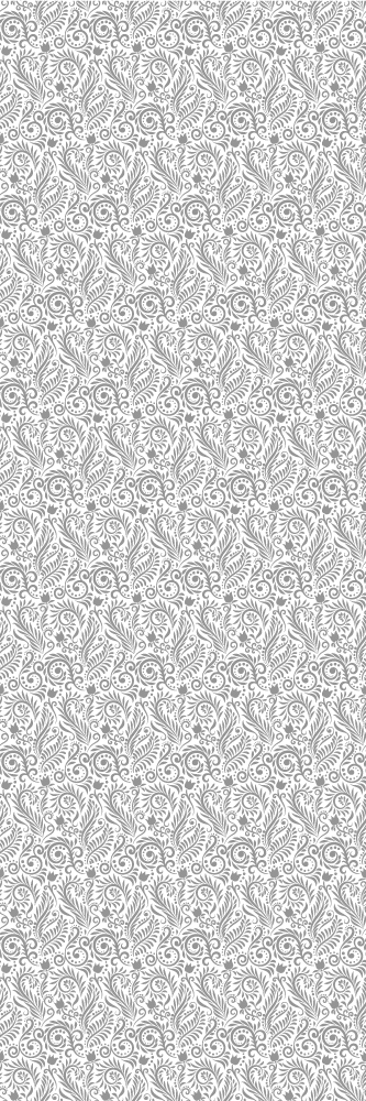 Tapis vinyle bureau fleurs ornementales vintage - TenStickers
