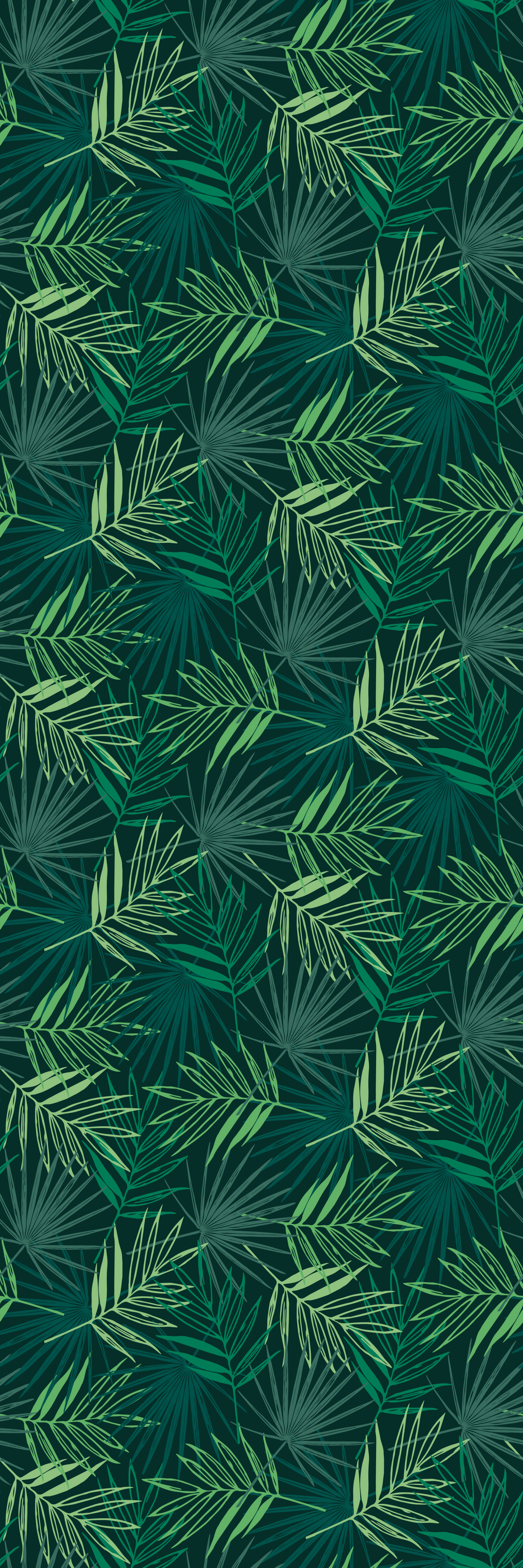 Tapis vinyle bureau motif tropical mélangé - TenStickers