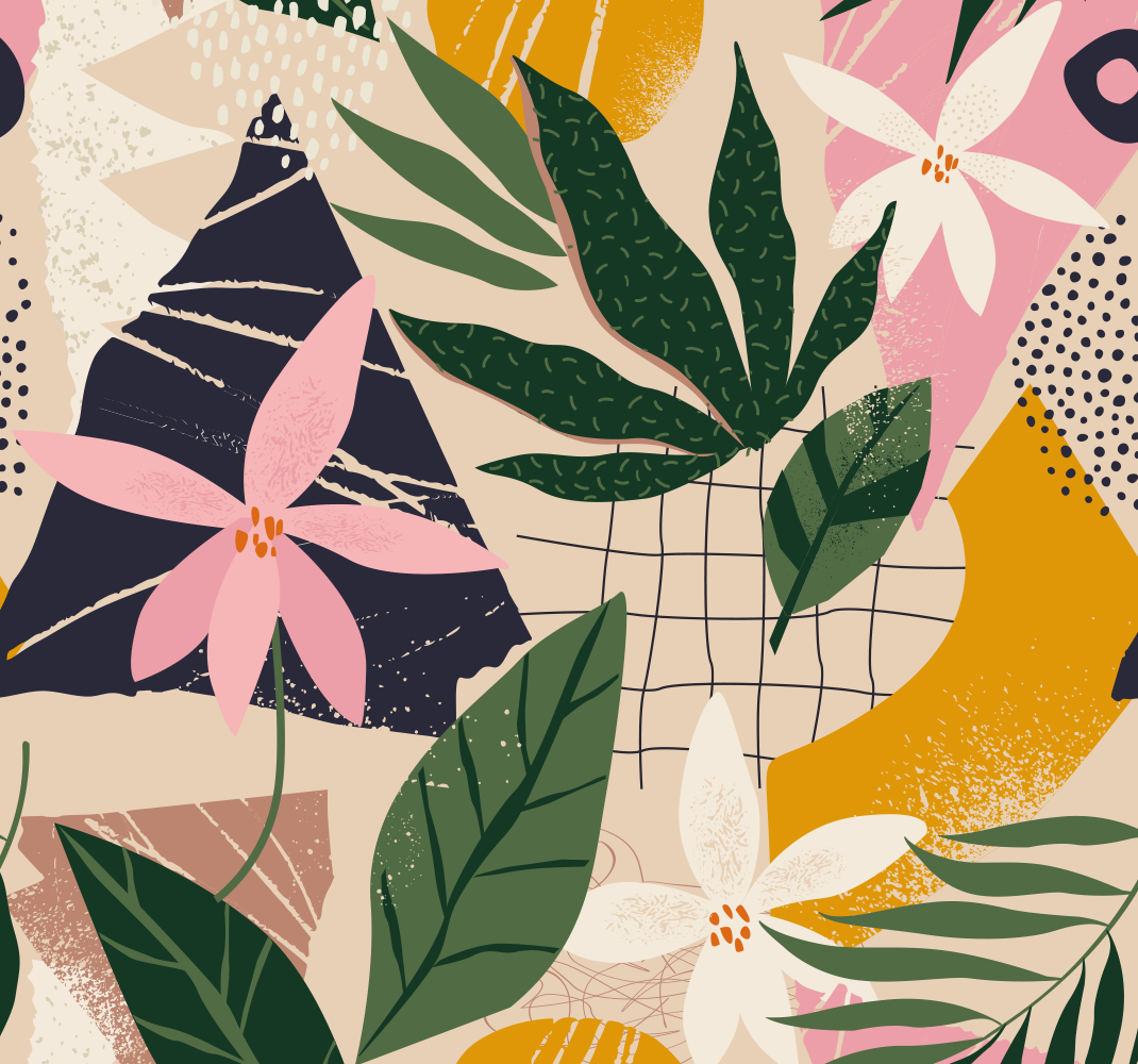 Tapis vinyle chambre un jardin chez soi - TenStickers