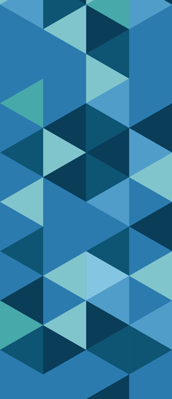 Tapis vinyle chambre carrés géométriques bleus - TenStickers