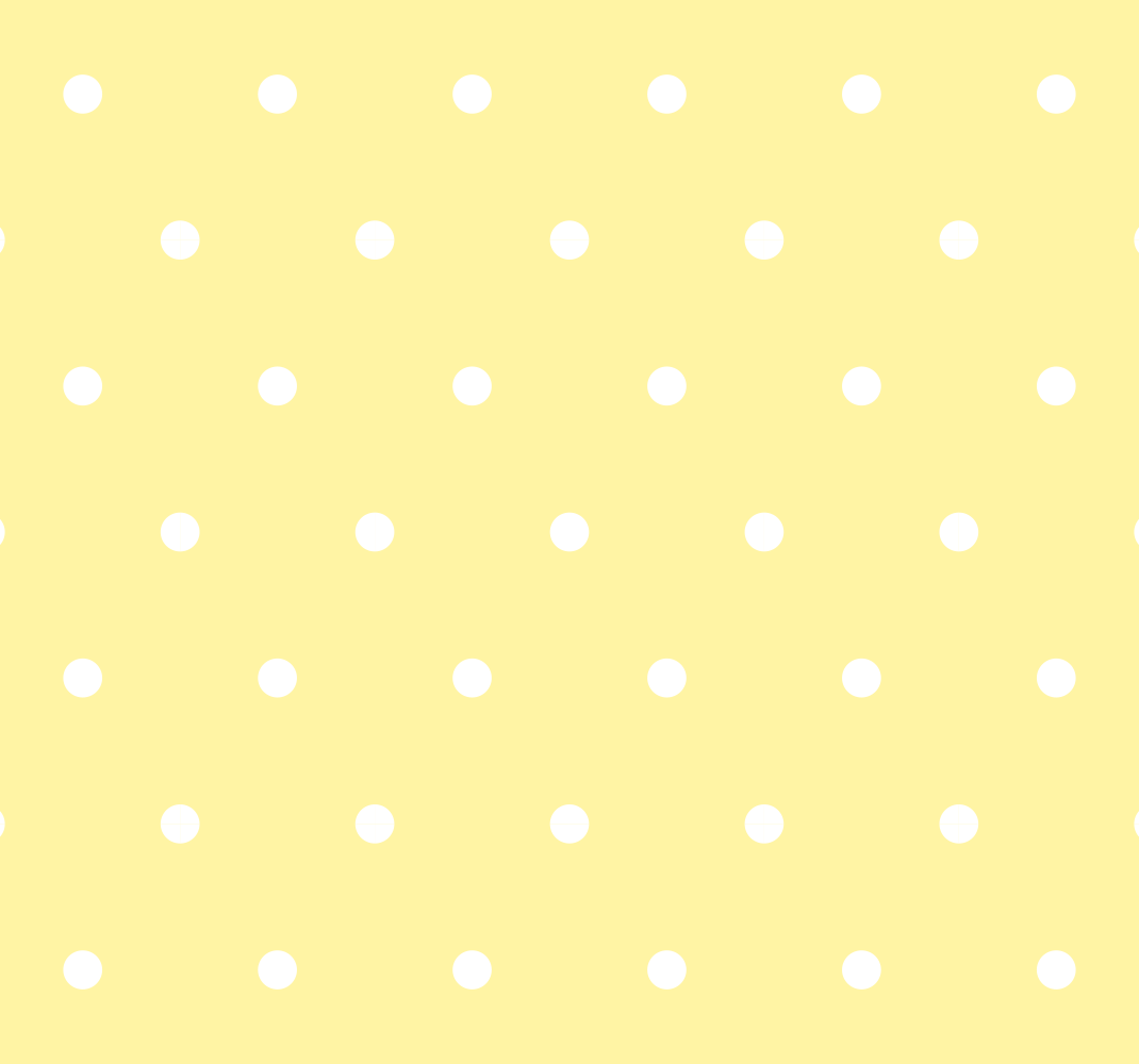 Tapis vinyle chambre pois réguliers sur fond jaune - TenStickers