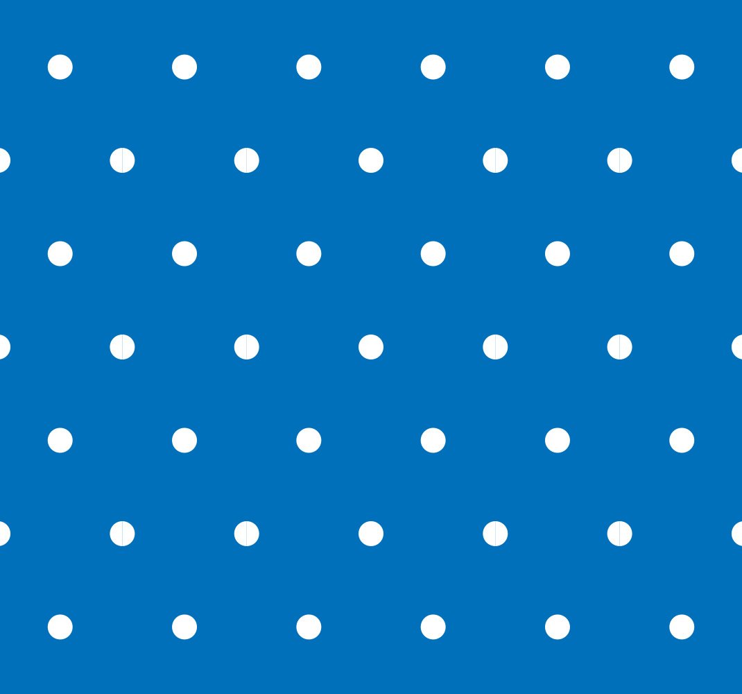 Tapis vinyle chambre à pois réguliers sur fond bleu - TenStickers