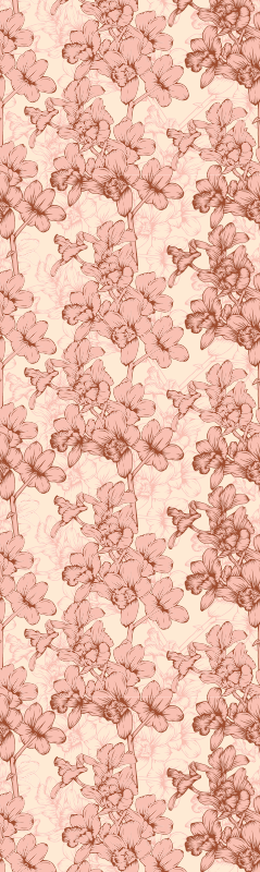 Tapis vinyle chambre fleurs 3d vintage - TenStickers