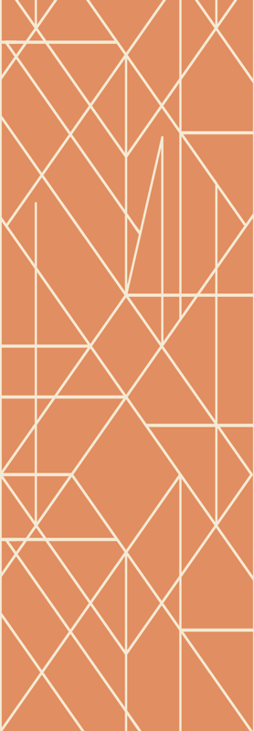 Tapis vinyle nordique mosaïque géométrique apex - TenStickers