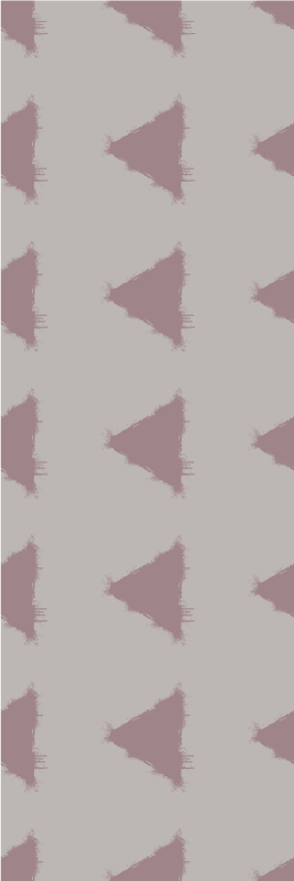 Tapis vinyle nordique beige japandi triangles géométriques - TenStickers