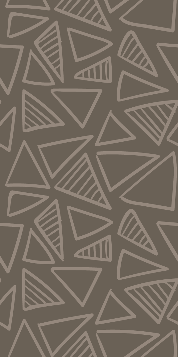 Tapis vinyle nordique motif rayé triangle brun - TenStickers