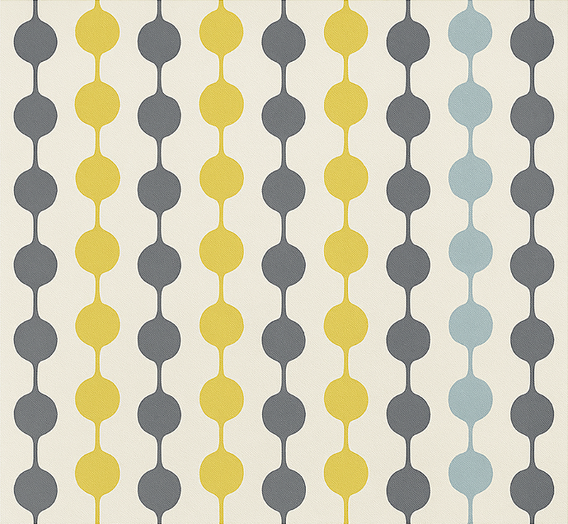Tapis vinyle nordique cercles colorés suspendus - TenStickers