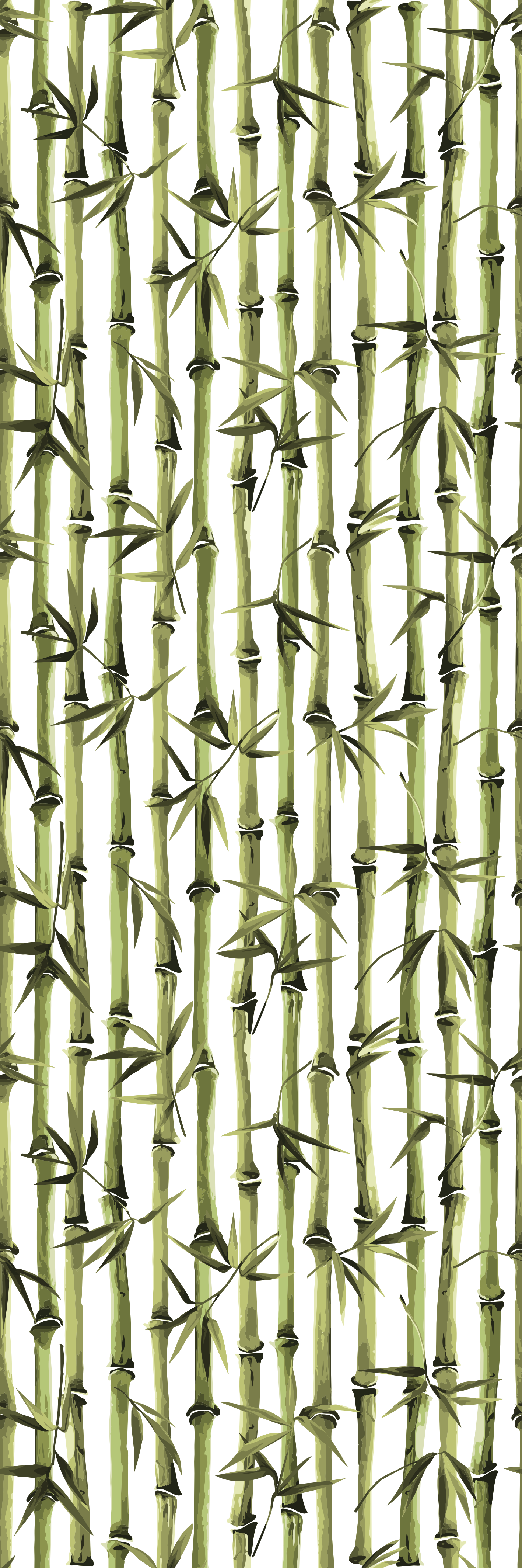 Tapis vinyle nature motifs branches de bambou - TenStickers