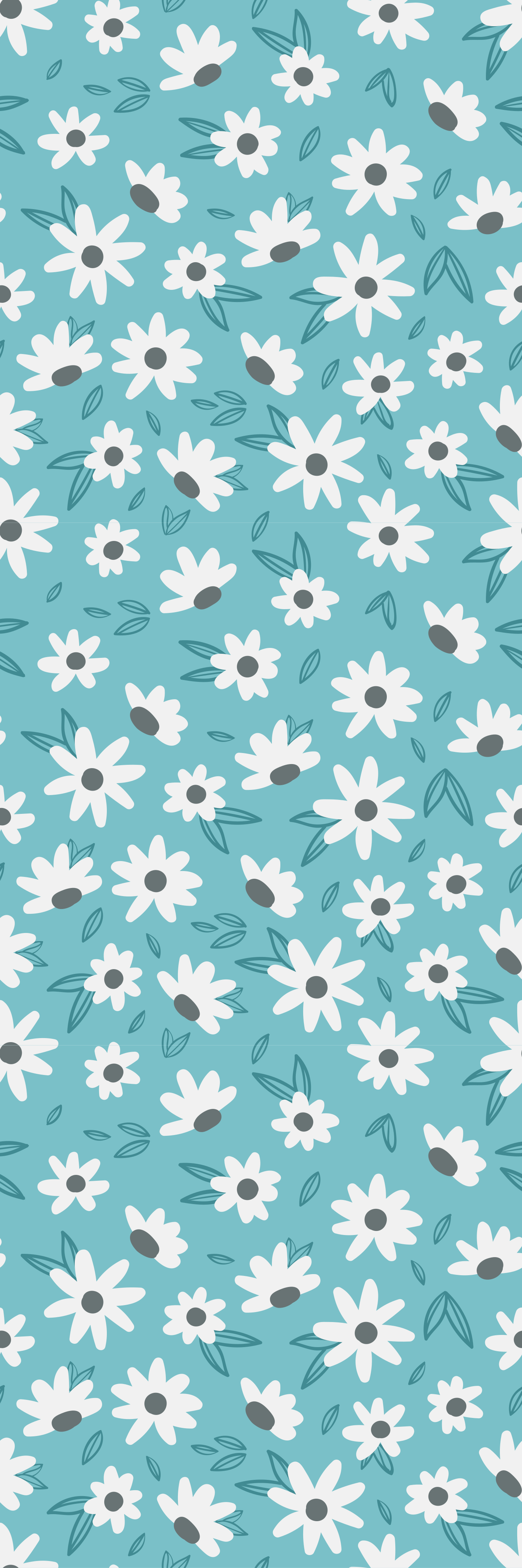 Tapis vinyle nature fleurs au style vintage - TenStickers