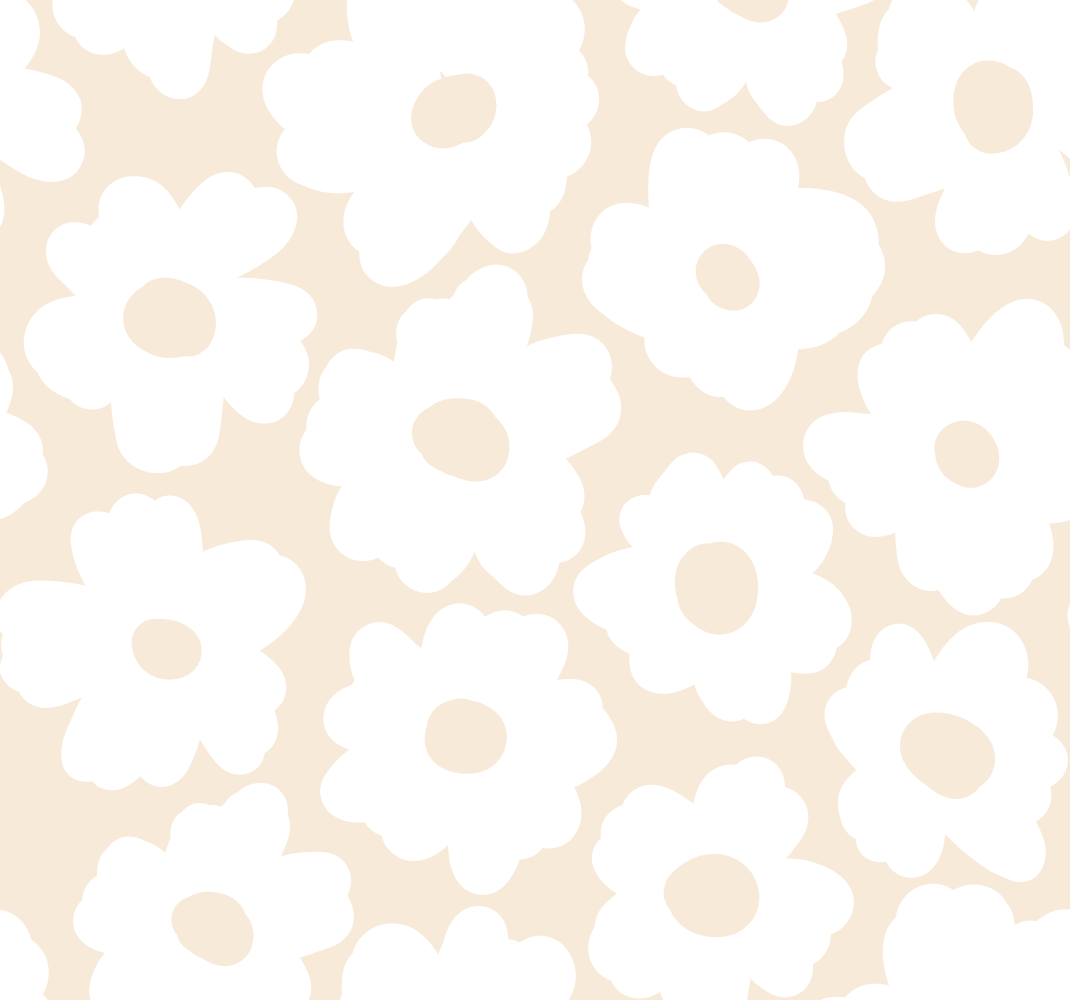 Tapis vinyle nature coquelicot blanc - TenStickers