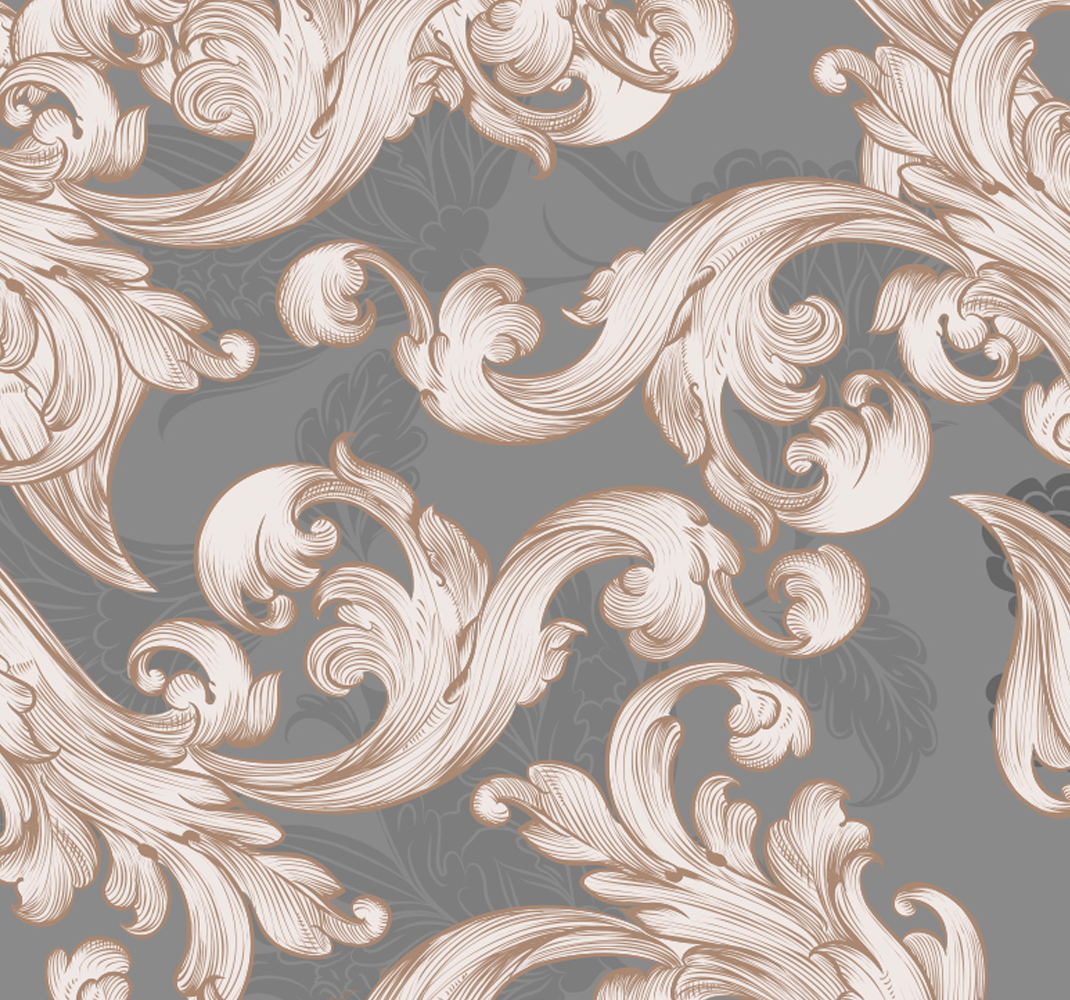 Tapis vinyle vintage belle grise - TenStickers