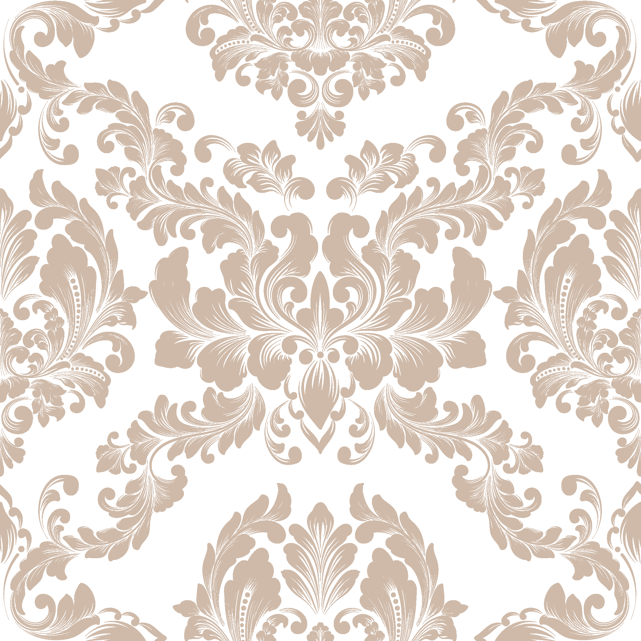 Tapis vinyle vintage motif damassé - TenStickers